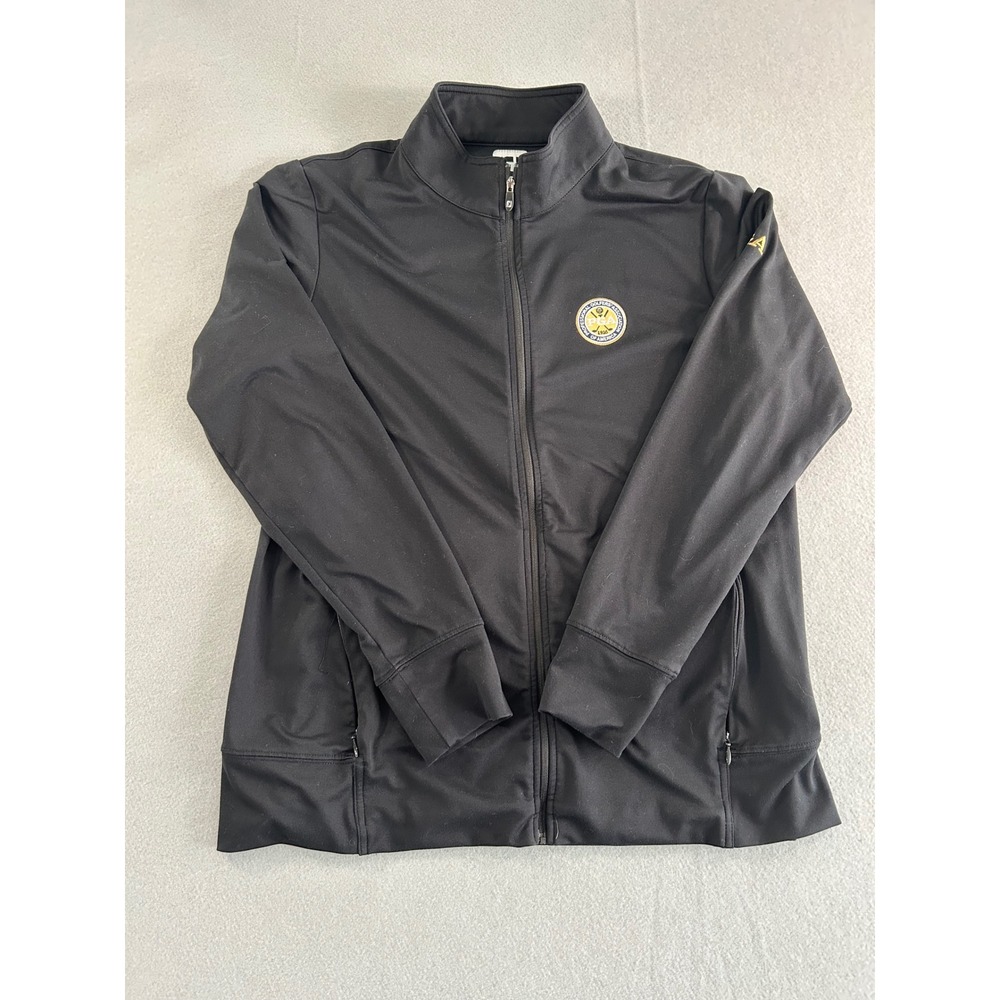 FootJoy PGA Full Zip Jacket Womens Large Black Performance Golf Activewear